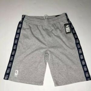 NBA Men's XL Grey Sweat Basketball Shorts MSRP $40